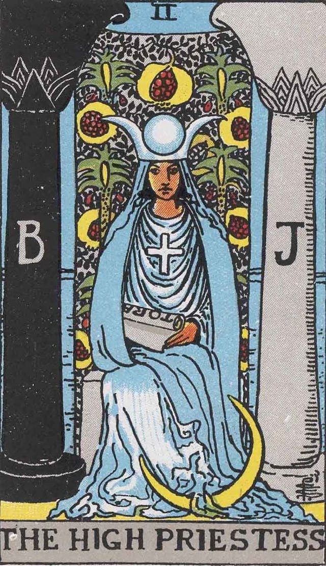 The High Priestess Tarot Card Meaning Upright