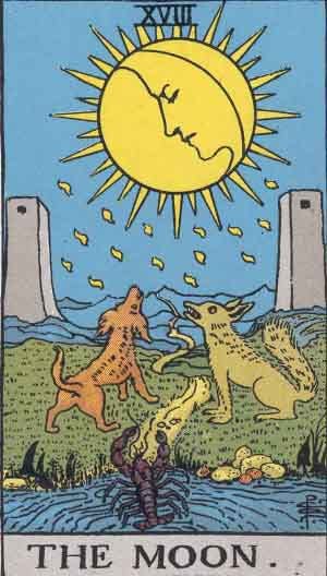 The Moon Tarot Card Meaning Upright