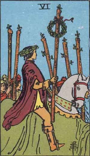 Six of Wands Tarot Card Meaning Upright