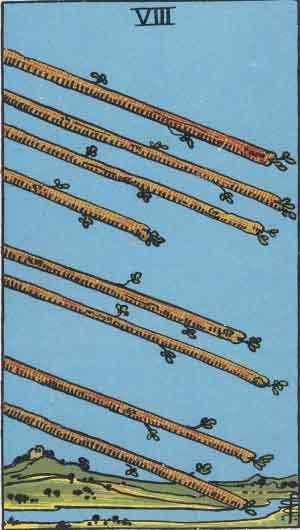 Eight of Wands Tarot Card Meaning Upright
