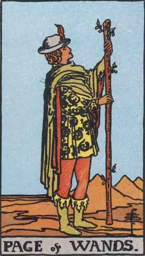 Page of Wands Tarot Card Meaning Upright