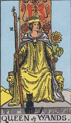 Queen of Wands Tarot Card Meaning Upright