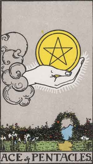 Ace of Pentacles Tarot Card Meaning Upright