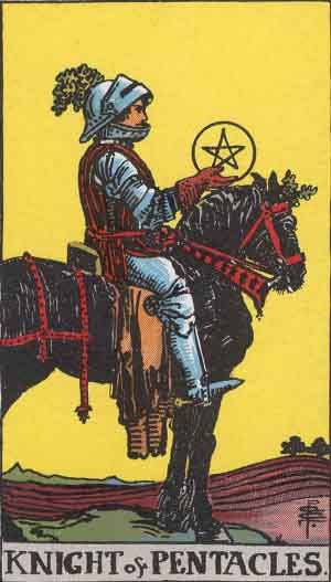 Knight of Pentacles Tarot Card Meaning Upright