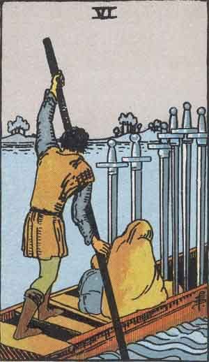 Six of Swords Tarot Card Meaning Reversed