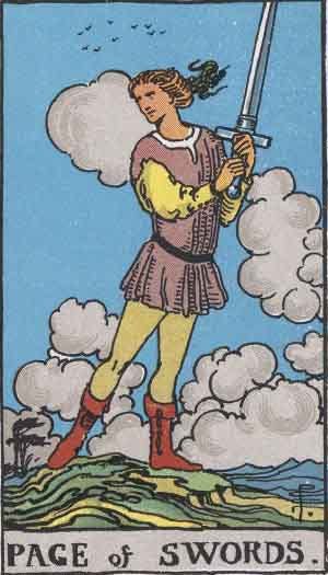 Page of Swords Tarot Card Meaning Upright